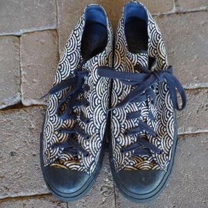 Naked & Famous Japan Sneakers Kimono Waves Print